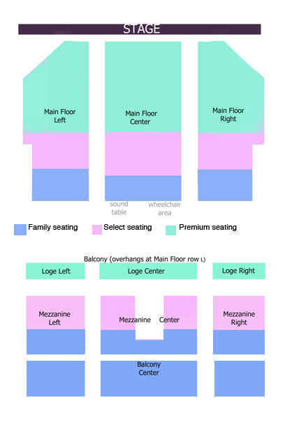 Long Center Seating Chart Nutcracker